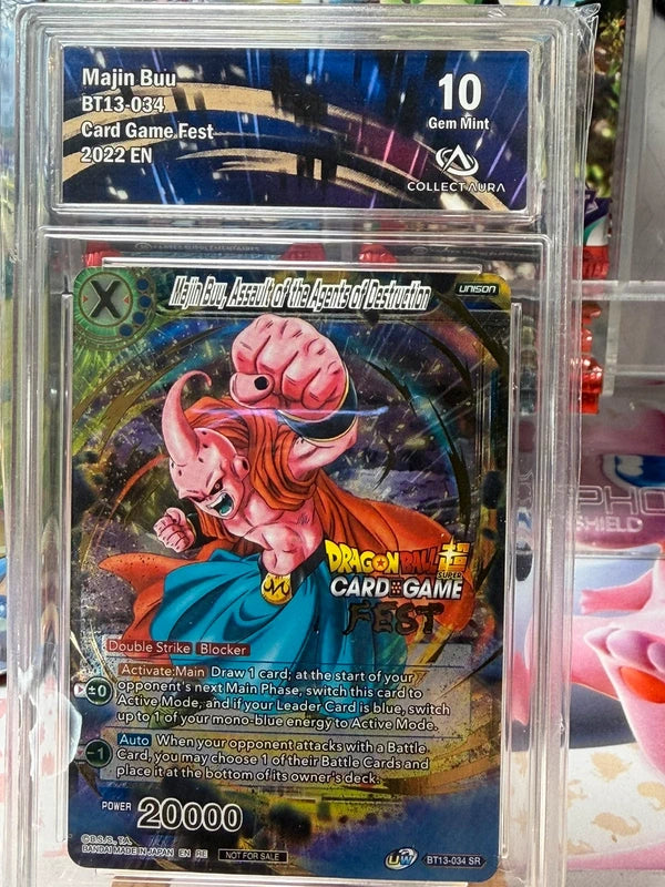 Carte majin buu BT34-034 card game fest grader 10