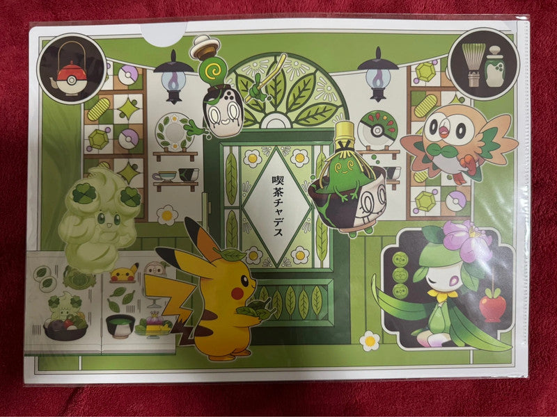 Pokémon A4 Clear File Cafe Chades Pokémon center 🇯🇵