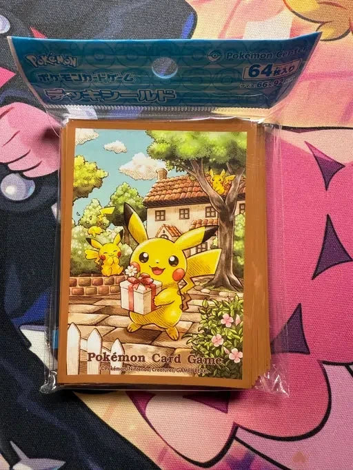 1 paquet de sleeve illustré pokemon center jap