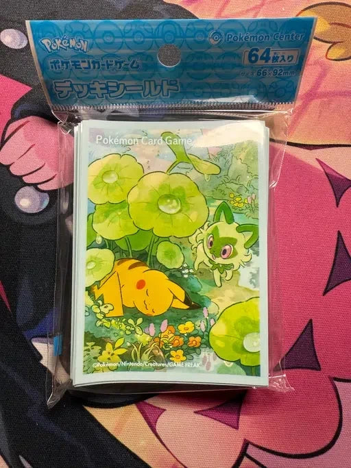 1 paquet de sleeve illustré pokemon center jap