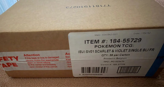Case de 36 blister booster EV01