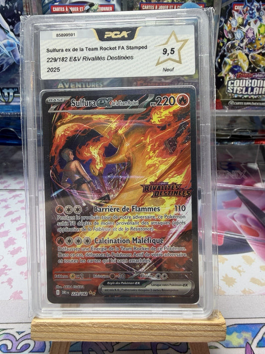 Carte Pokémon Sulfura EX de La Team Rocket STAMP 229/182 FR 🇫🇷 Ev10 PCA 9,5